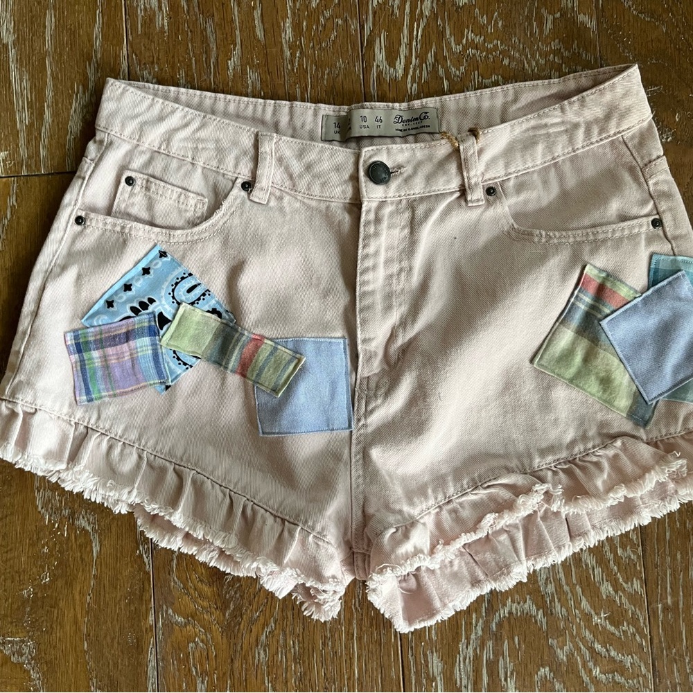Denim shorts